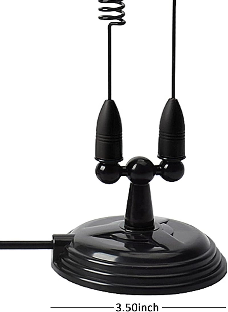 HYS Amateur Dual-Band VHF & UHF Magnet Base Antenna for 2m/70cm Motorola Mobile Ham Radios & Repeaters with 3.5inchs Magnetic Mount, W/13ft RG58 Cable PL-259 UHF Male Mag Mount (Black) - Image 4